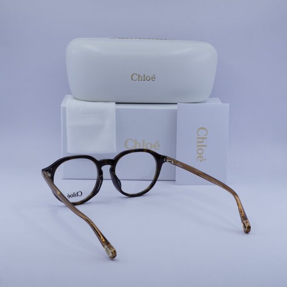 Chloe CH0012OA 004 Round Eyeglasses 50mm - Havana/Brown - Picture 7 of 11